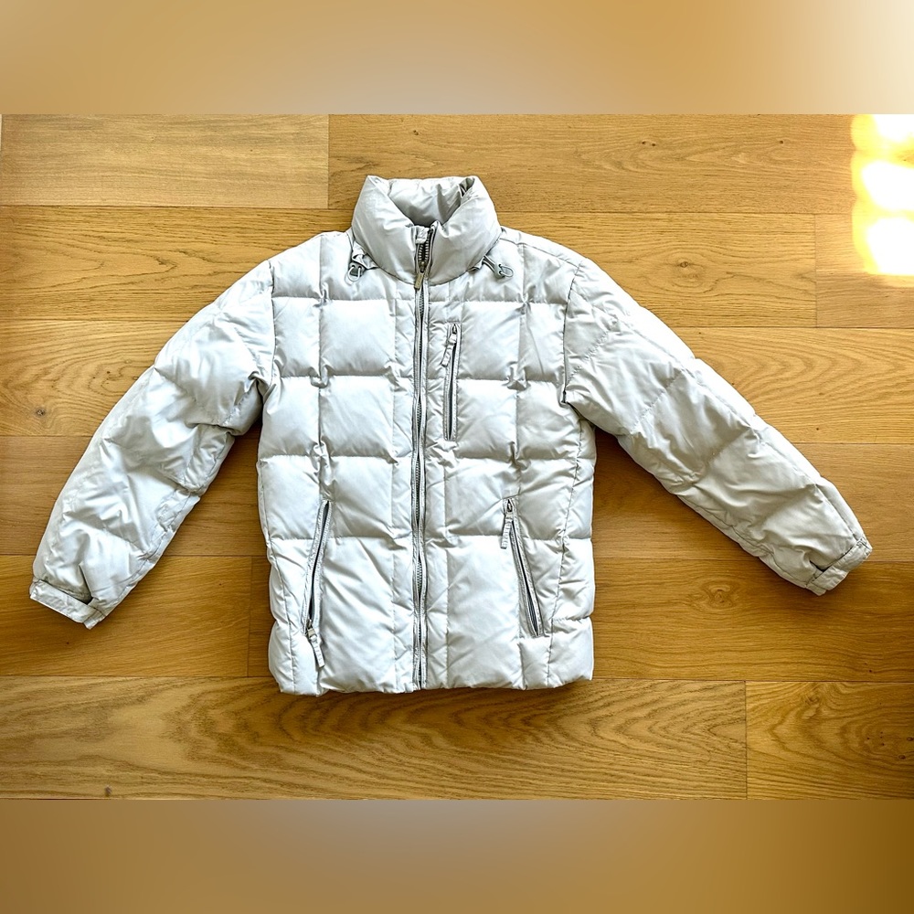 Calvin Klein Puffer Jacket, Silver / Light Gray, Size 5 (Large), Men’s